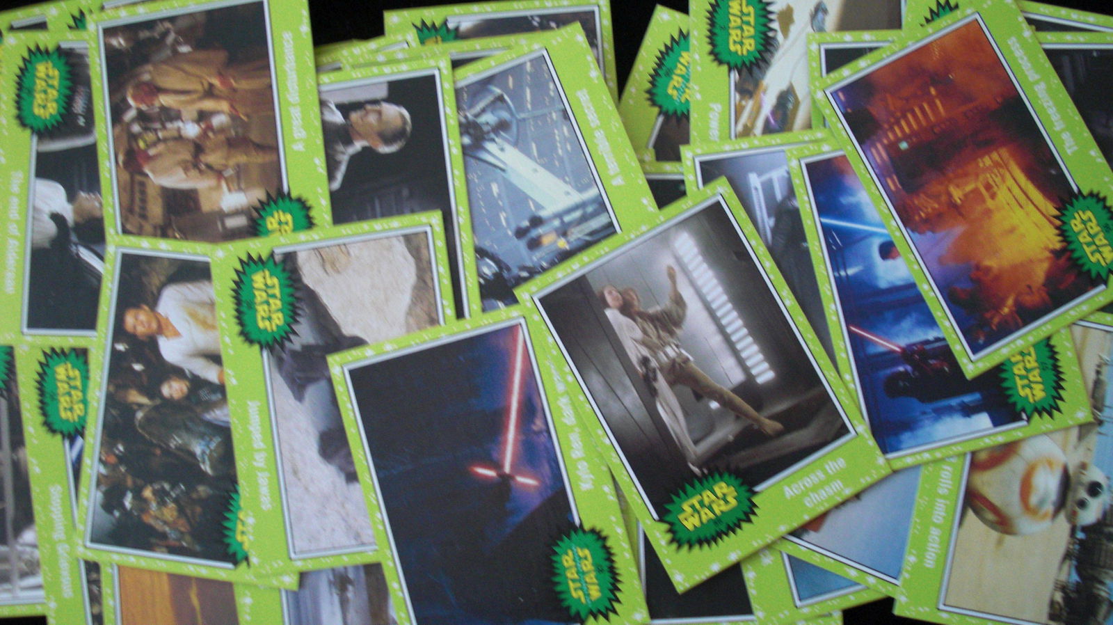 lot of 50 green vintage star wars cards (1 of 1)