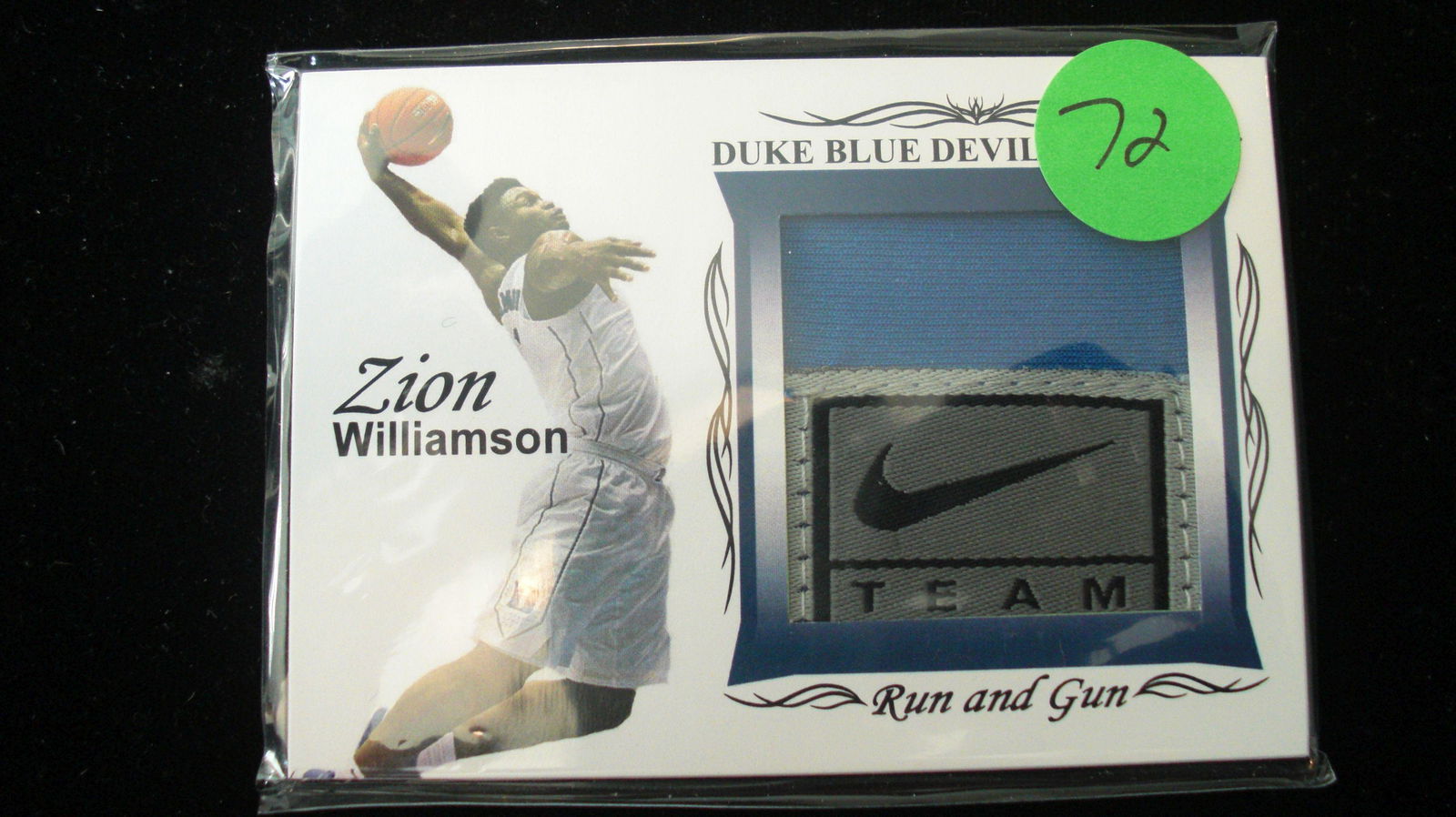 duke zion williamson jersey card (1 of 1)