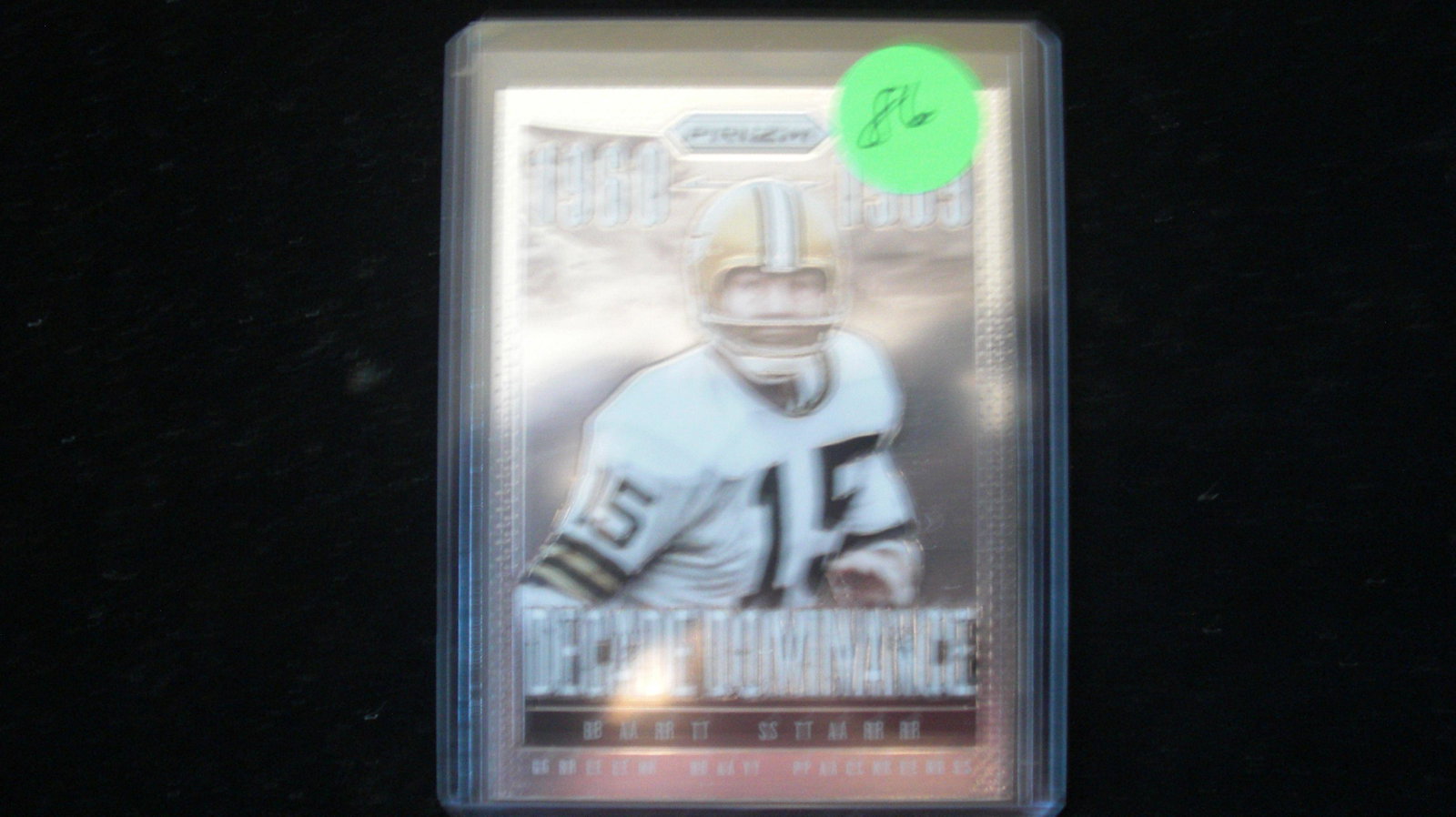 bart starr prizm no.4: packers in top loader