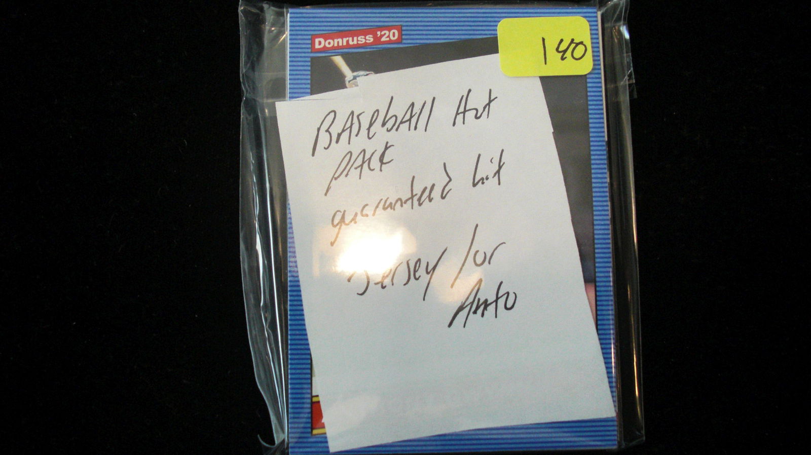 baseball hotpack guaranteed hit jersey or auto (1 of 1)