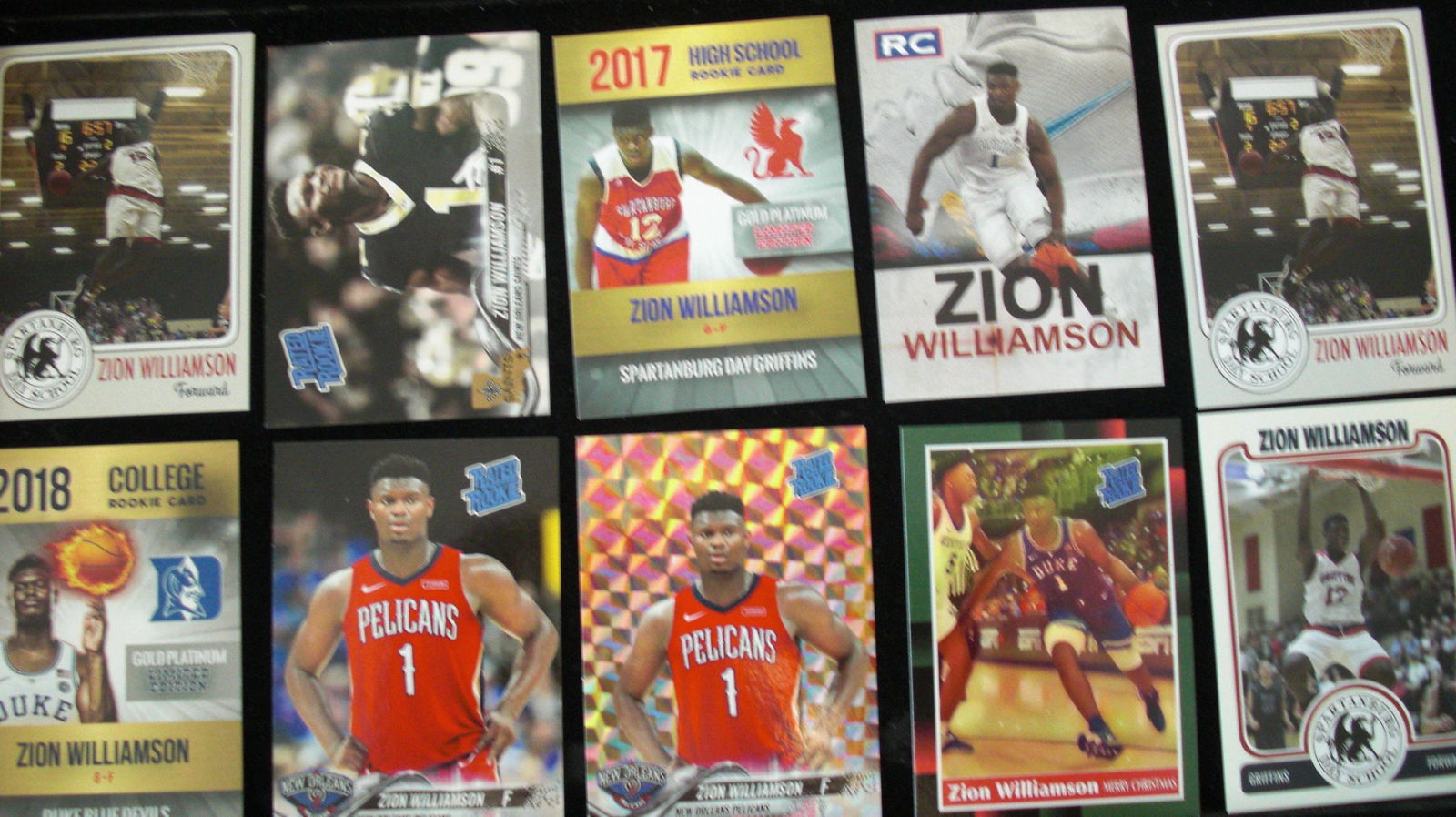 lot of 10 zion williamson cards (1 of 1)
