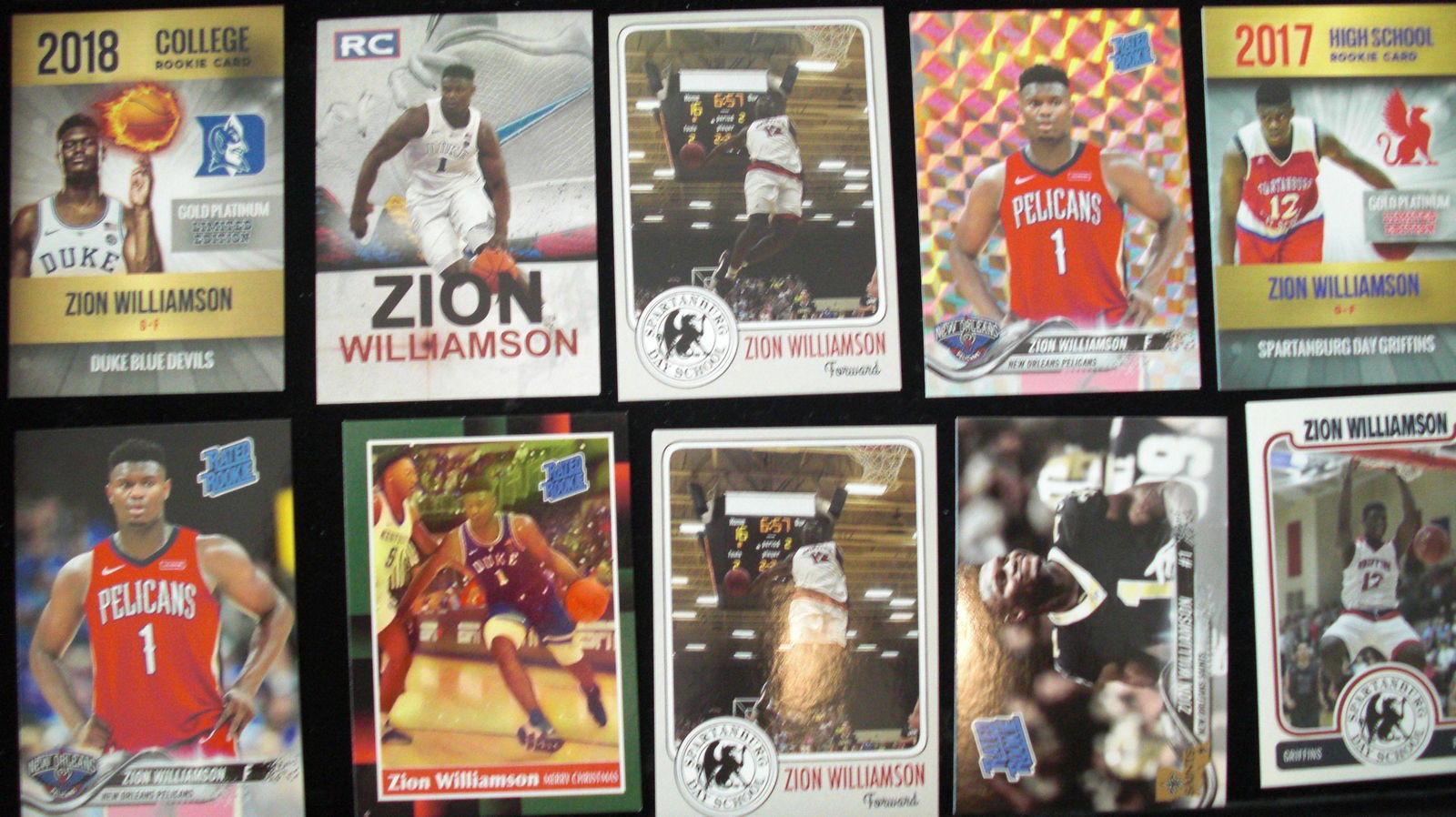 lot of 10 zion williamson cards (1 of 1)