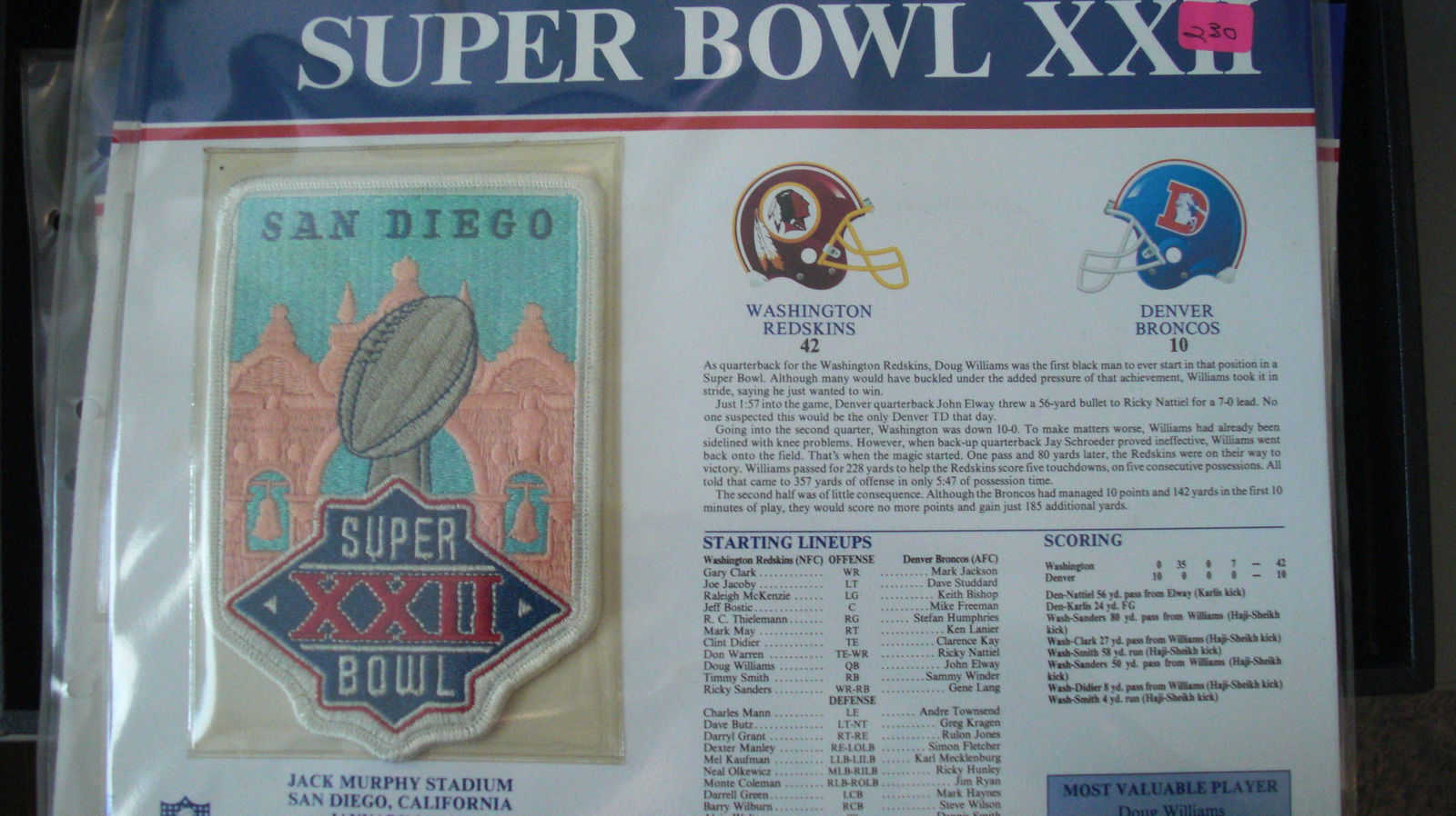 vintage super bowl patch XXXII (1 of 1)