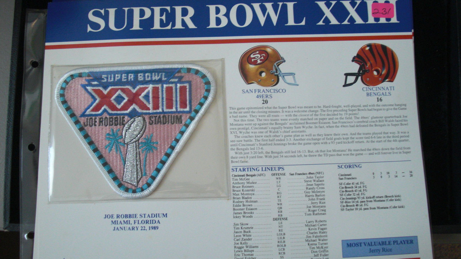 vintage super bowl patch XXXIII (1 of 1)