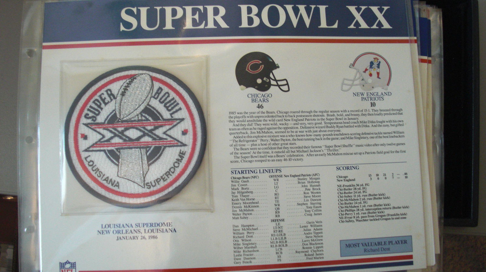 vintage super bowl patch XX (1 of 1)