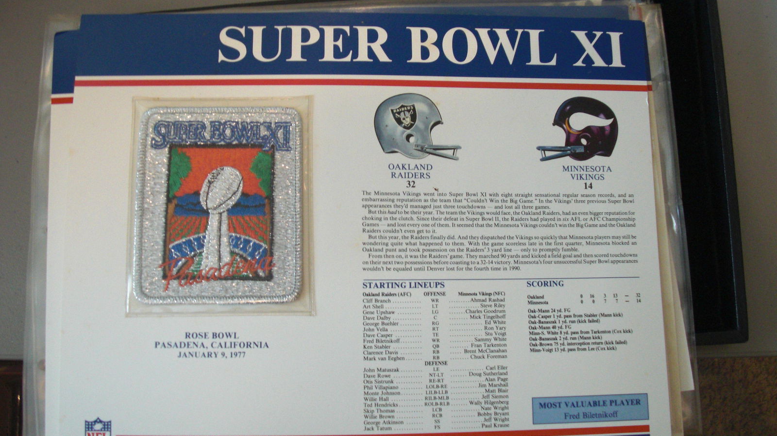 vintage super bowl patch XI (1 of 1)