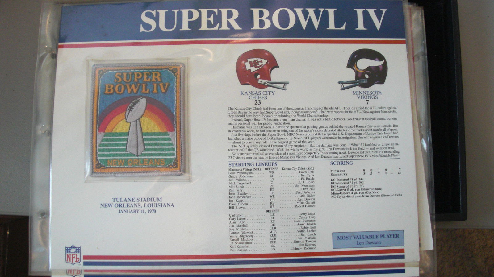 vintage super bowl patch IV (1 of 1)
