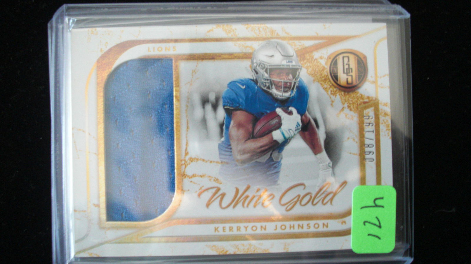 2020 gold standard kerryon johnson jersey #098/199 (1 of 1)