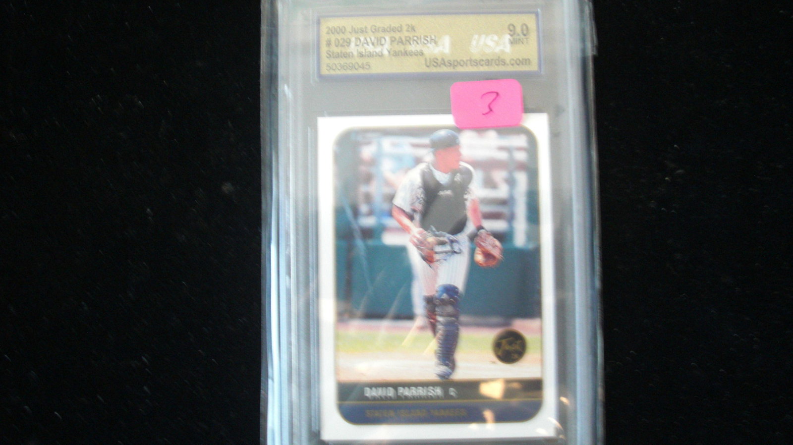 usa graded david parrish mint 9: nice graded card