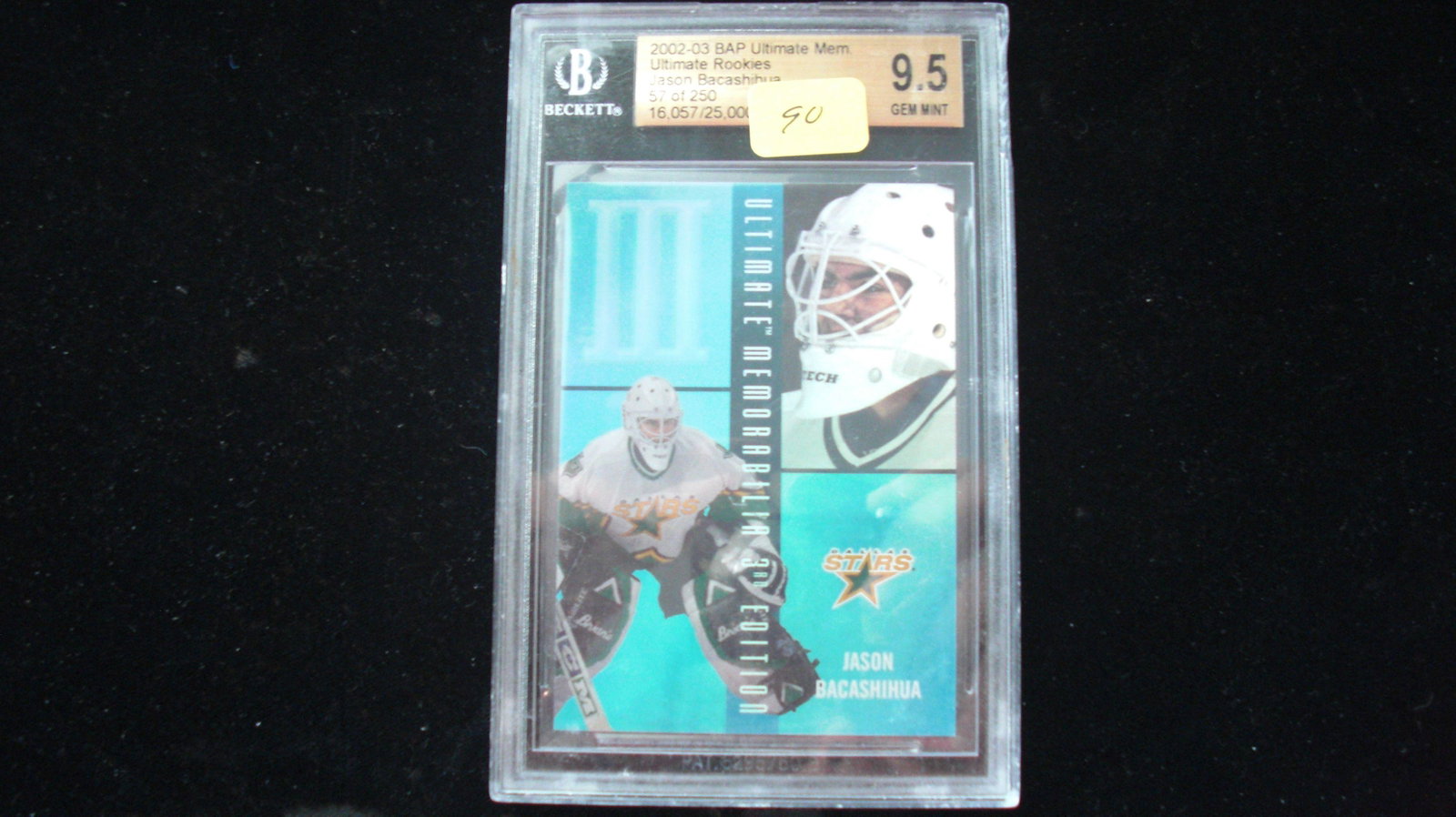 graded beckett jason bacashihua mint 9.8: graded card lot