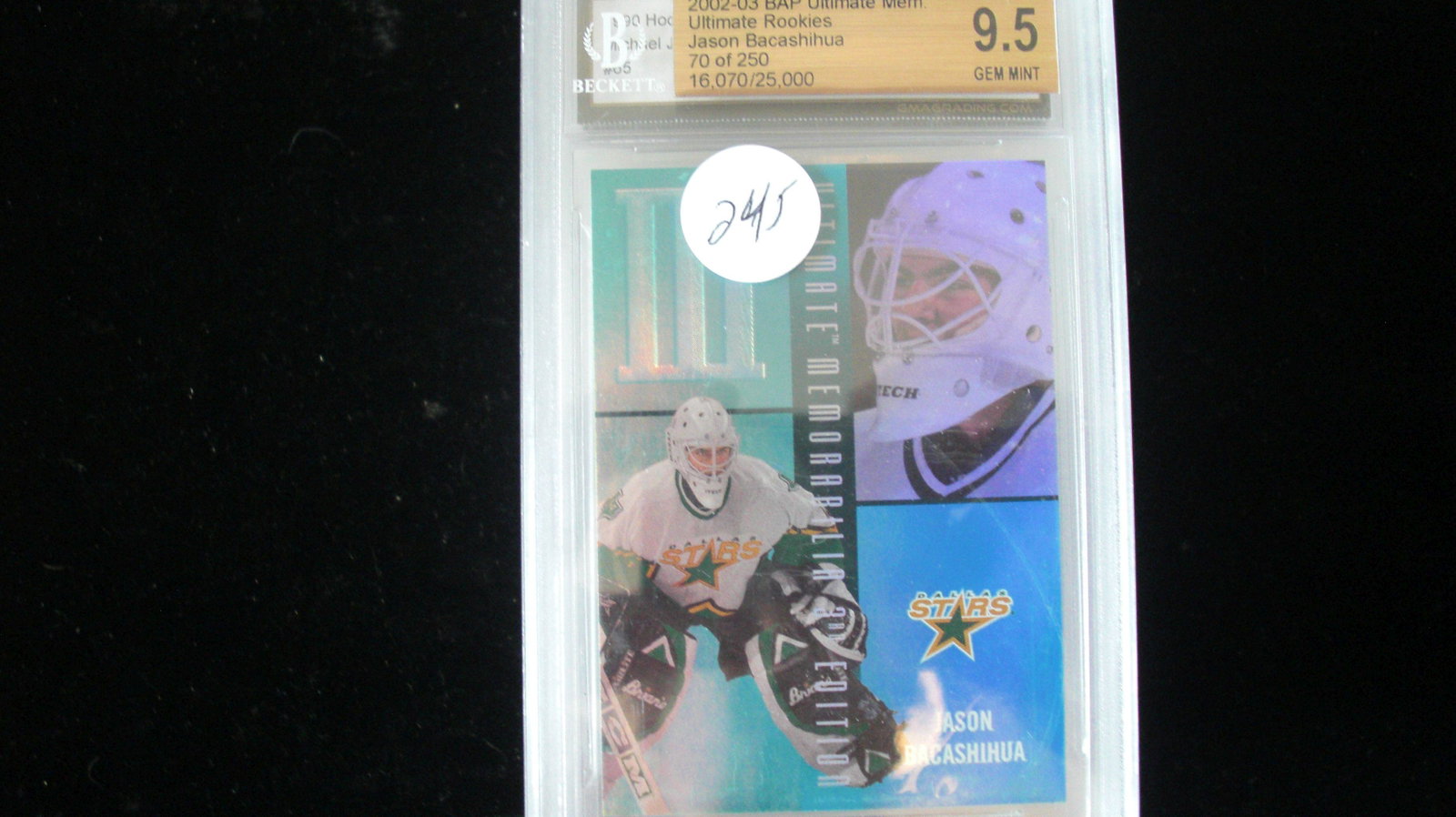graded beckett jason bacashihua mint 9.5: nice graded card