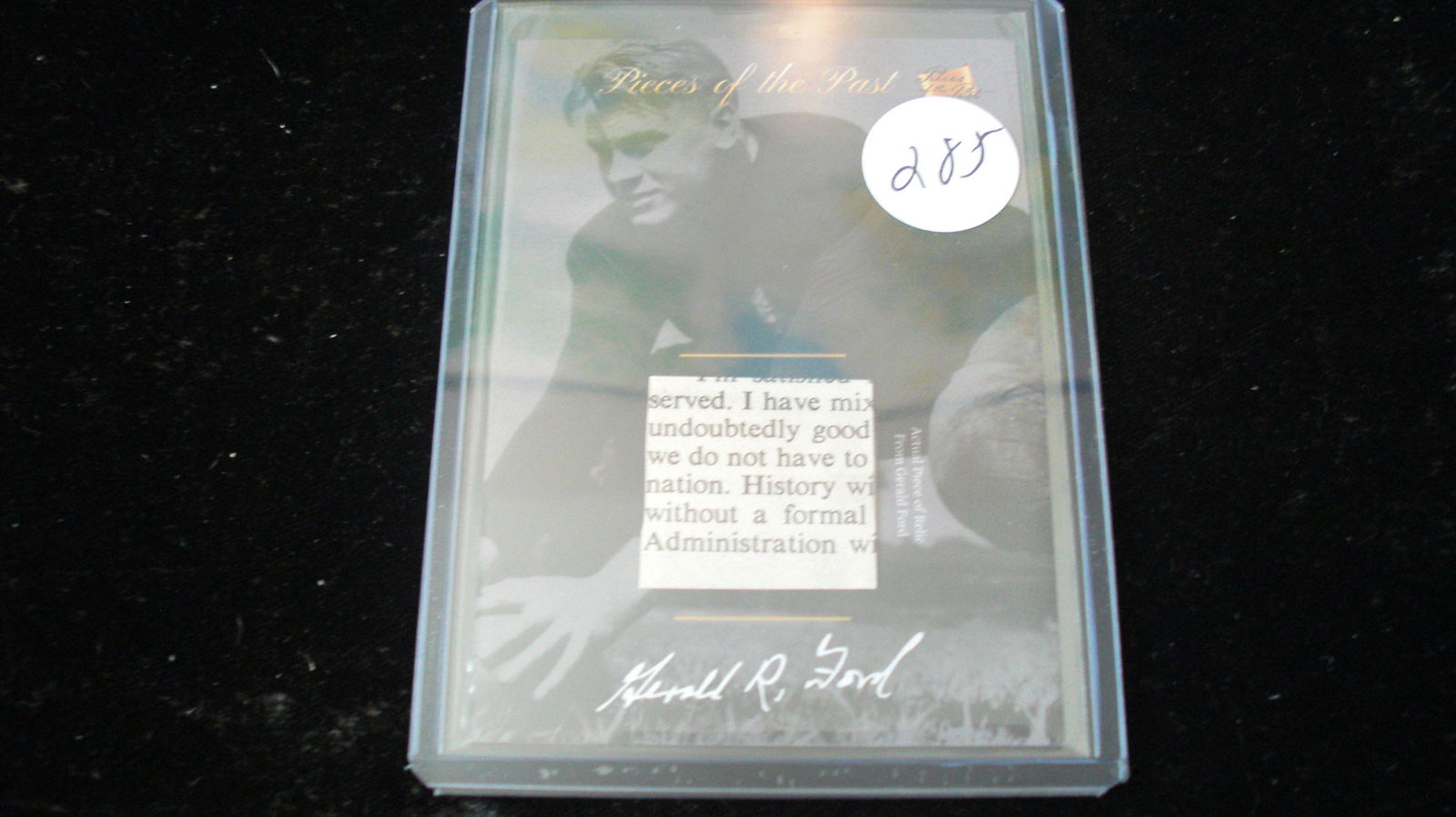 the bar 1/1 gerald ford: in top loader