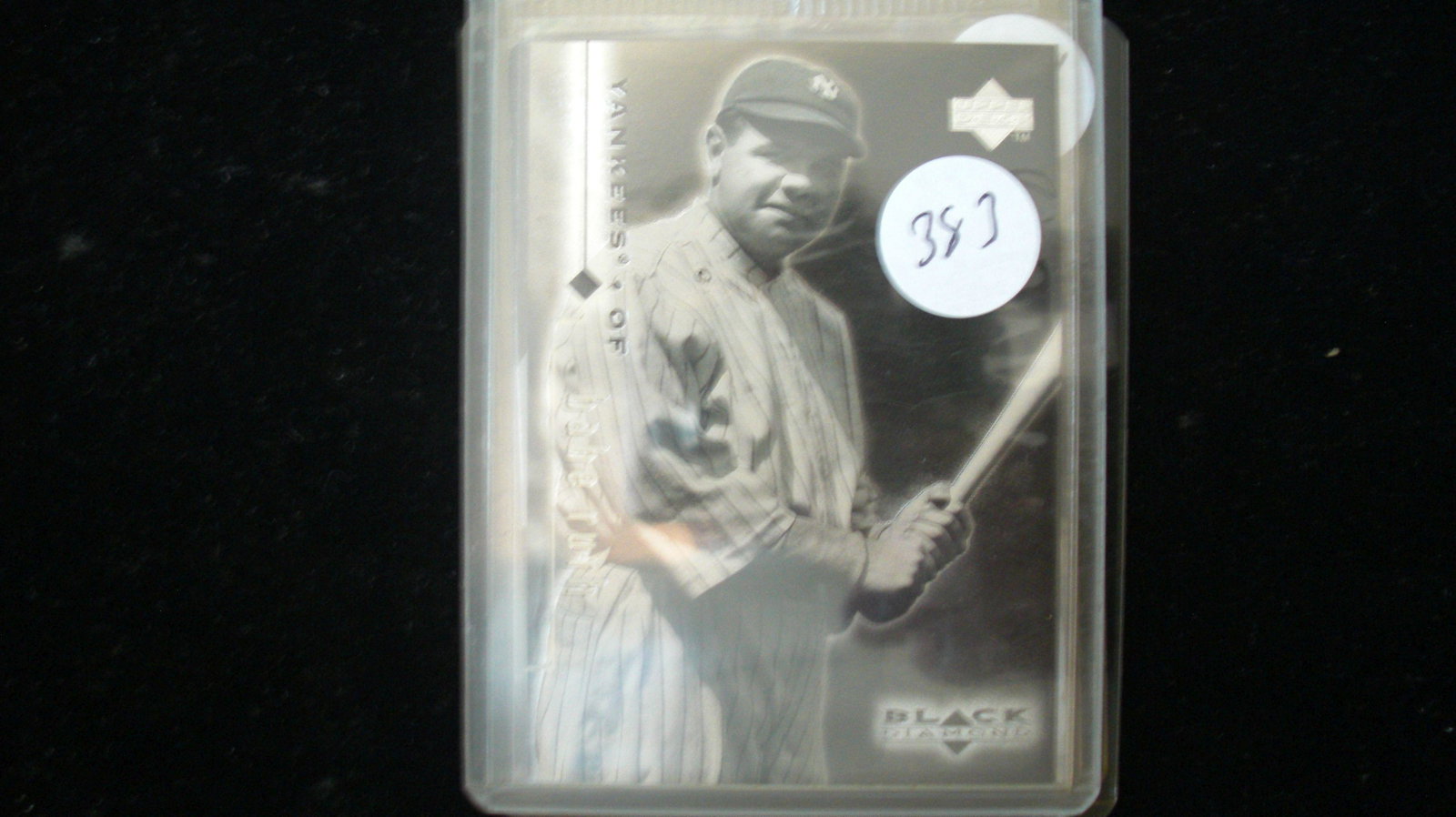 babe ruth insert black diamond no.90: yankees