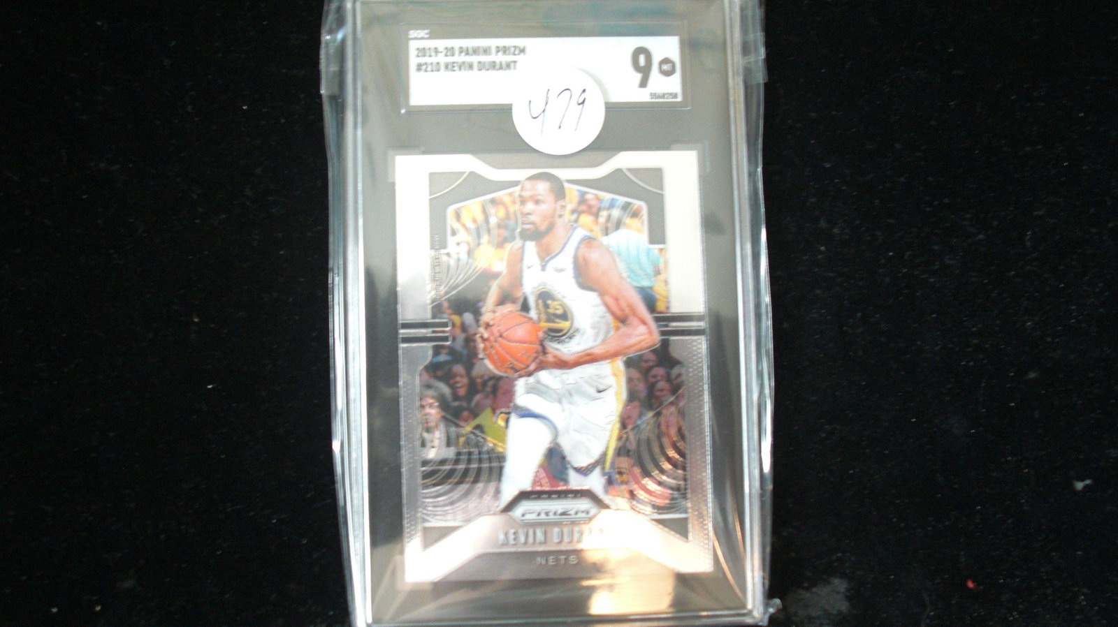 sgc graded kevin durant mint 9 prizm: nice graded card