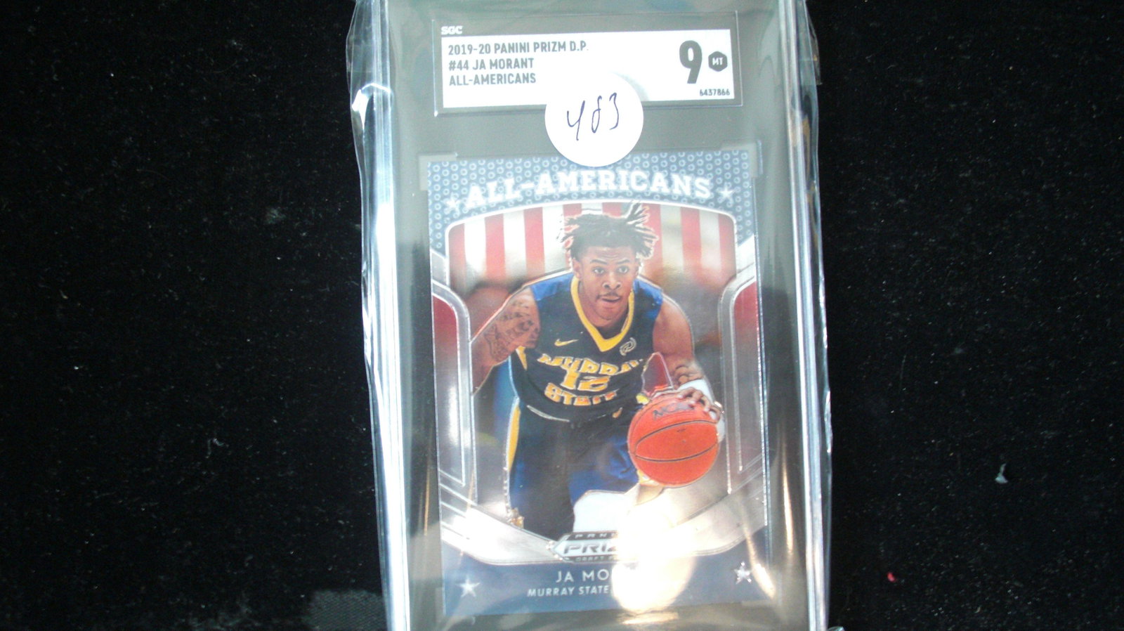sgc graded ja morant mint 9 prizm all american: nice graded card