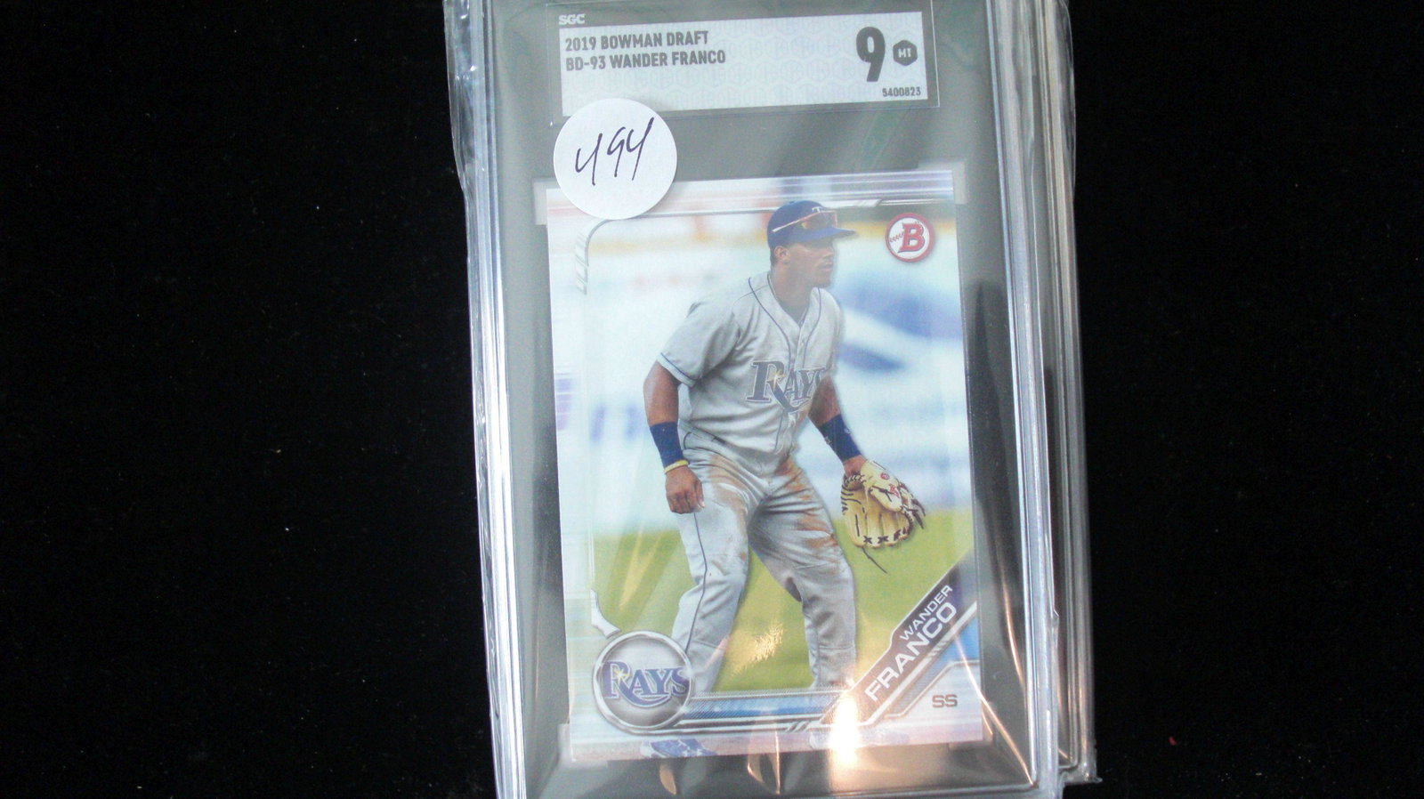 sgc graded wander franco mint 9: nice graded card
