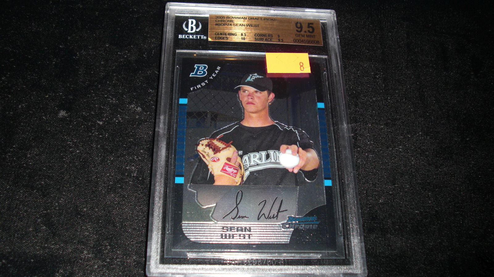 beckett graded sean west mint 9.5 chrome (1 of 1)