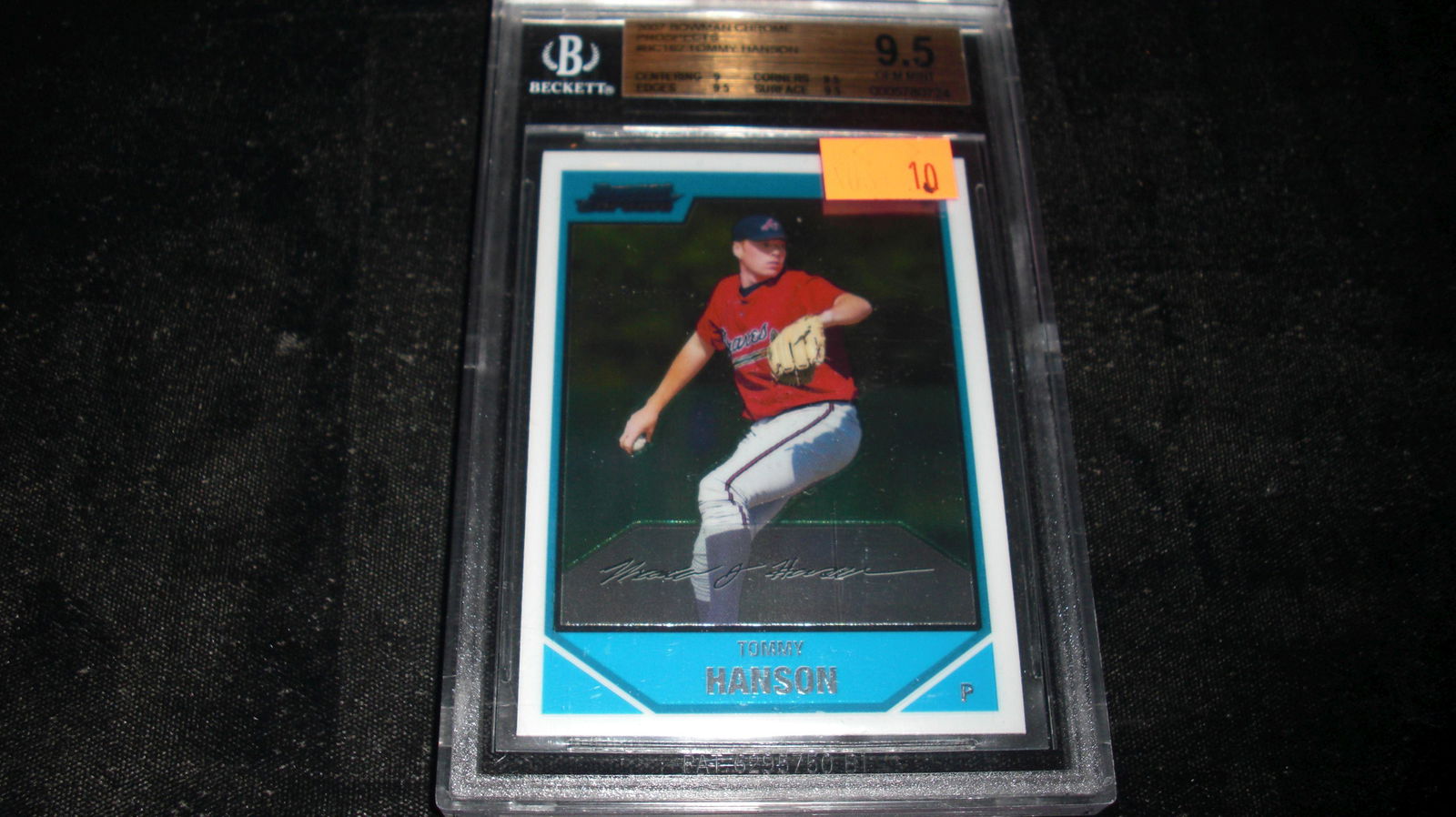 beckett graded tommy hanson mint 9.5 prospects (1 of 1)