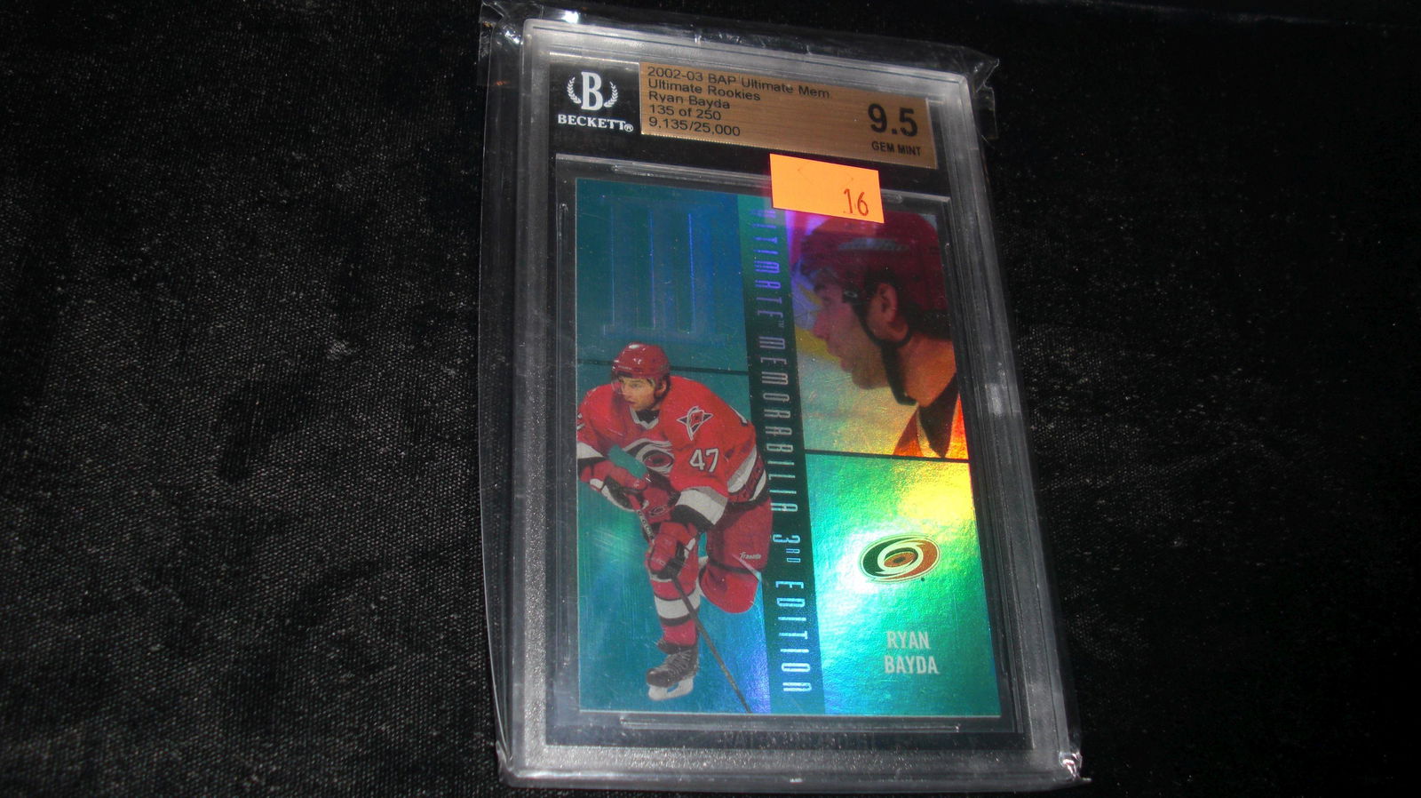 beckett graded ryan bayda mint 9.5 ultimate rookies (1 of 1)