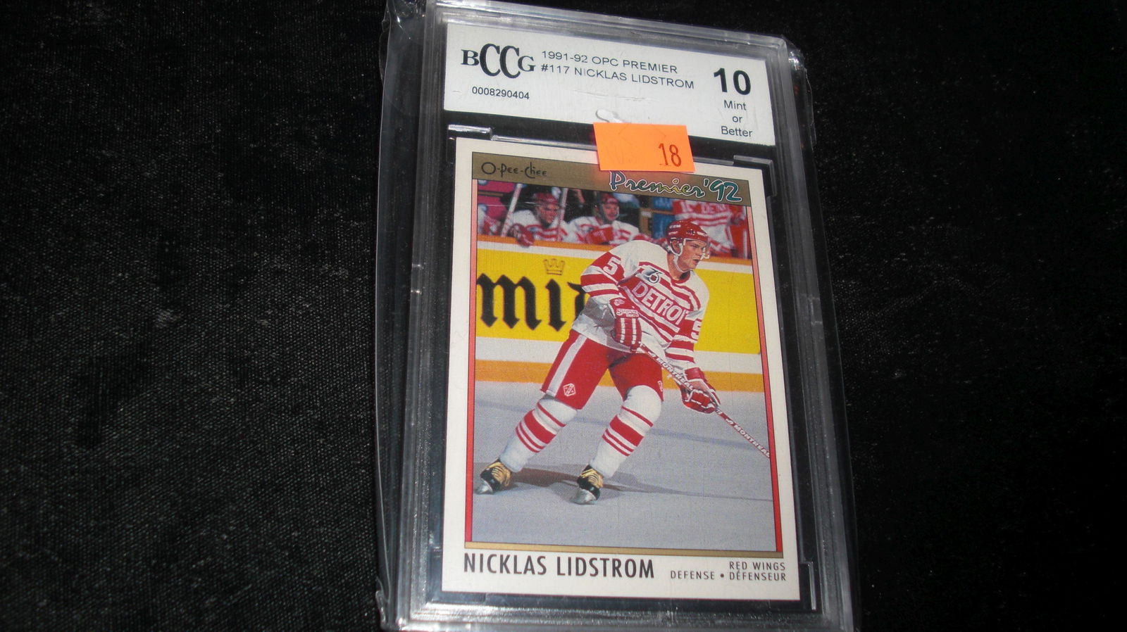 beckett graded nicklas lindstrom mint 10 (1 of 1)