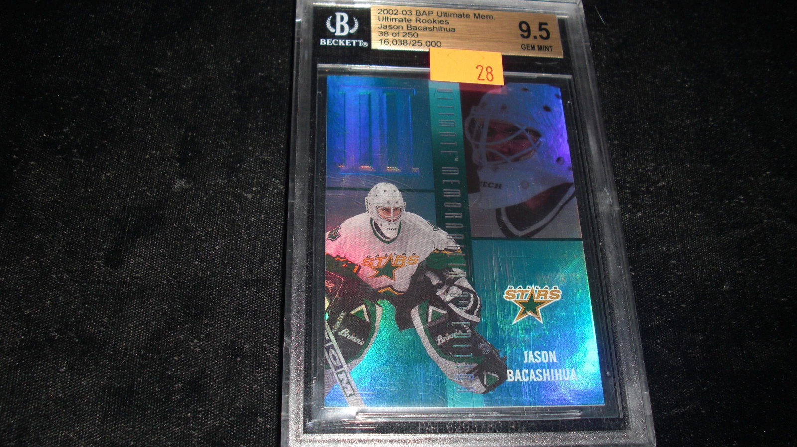 beckett graded jason bacashihua mint 9.5: nice graded card lot
