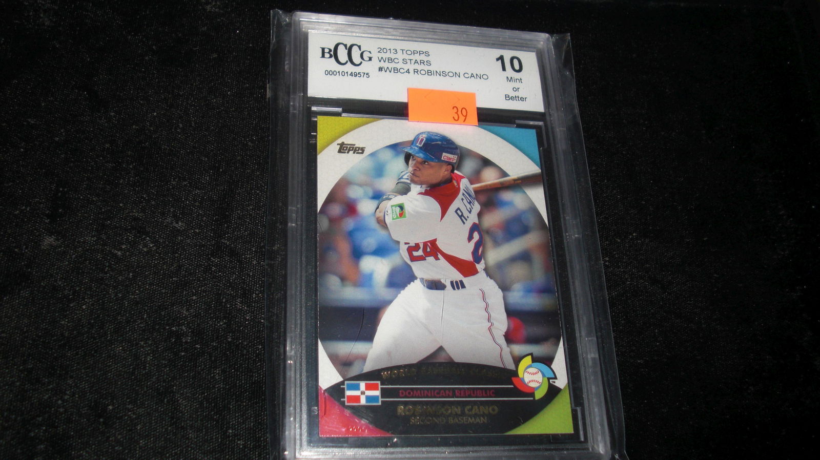 beckett graded robinson cano mint 10 (1 of 1)