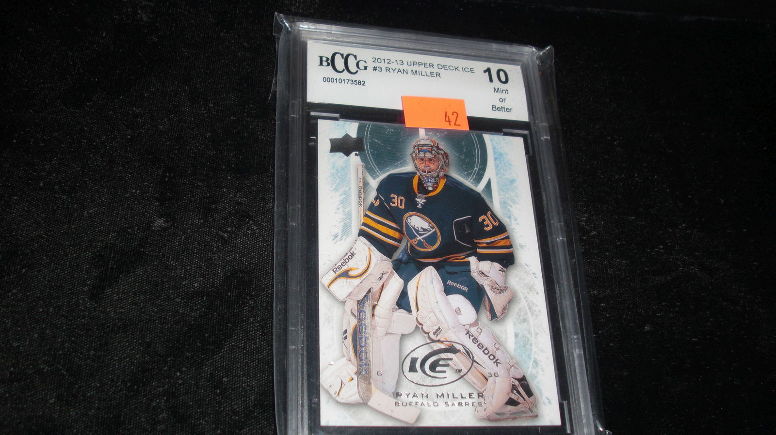 beckett graded ryan miller mint 10 (1 of 1)