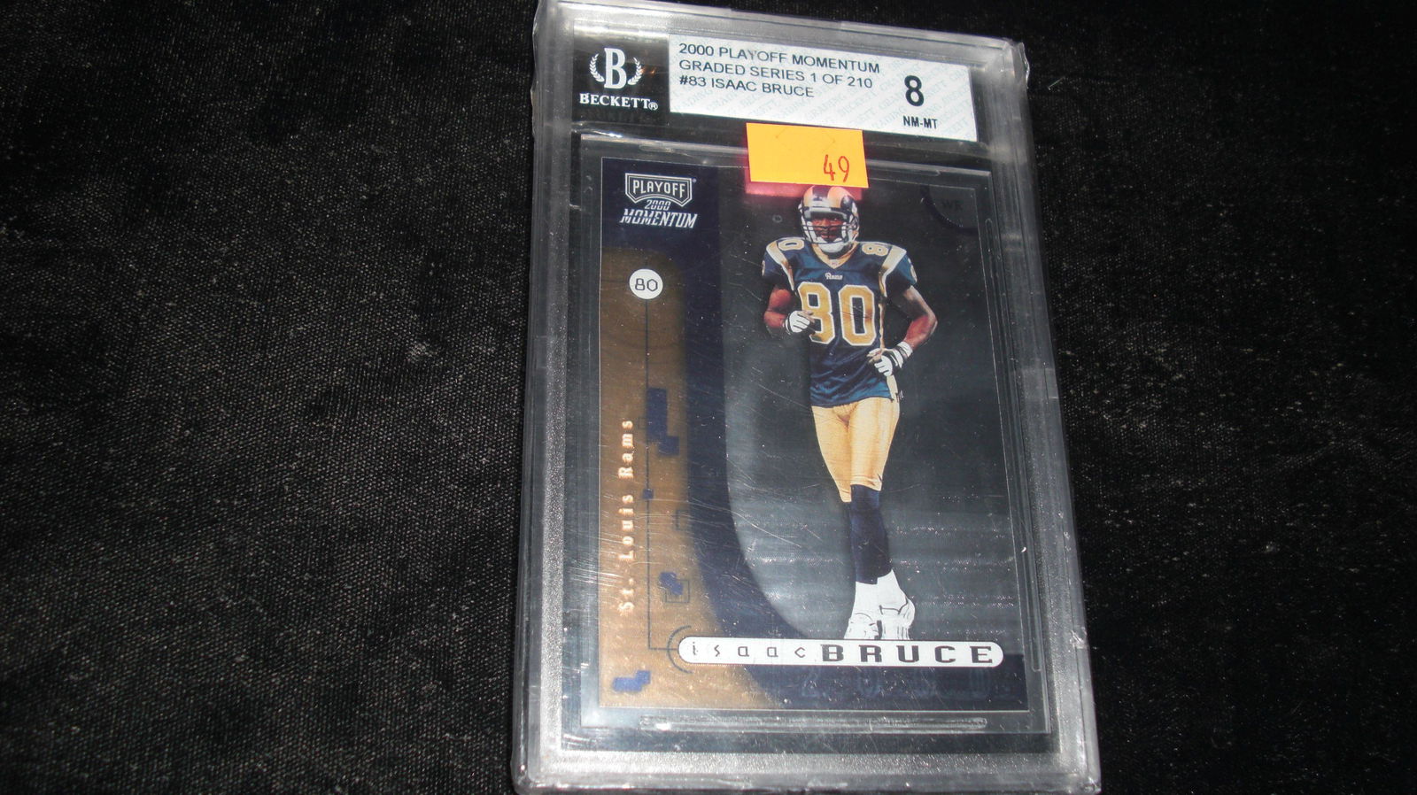 beckett graded isaac bruce mint 8 (1 of 1)