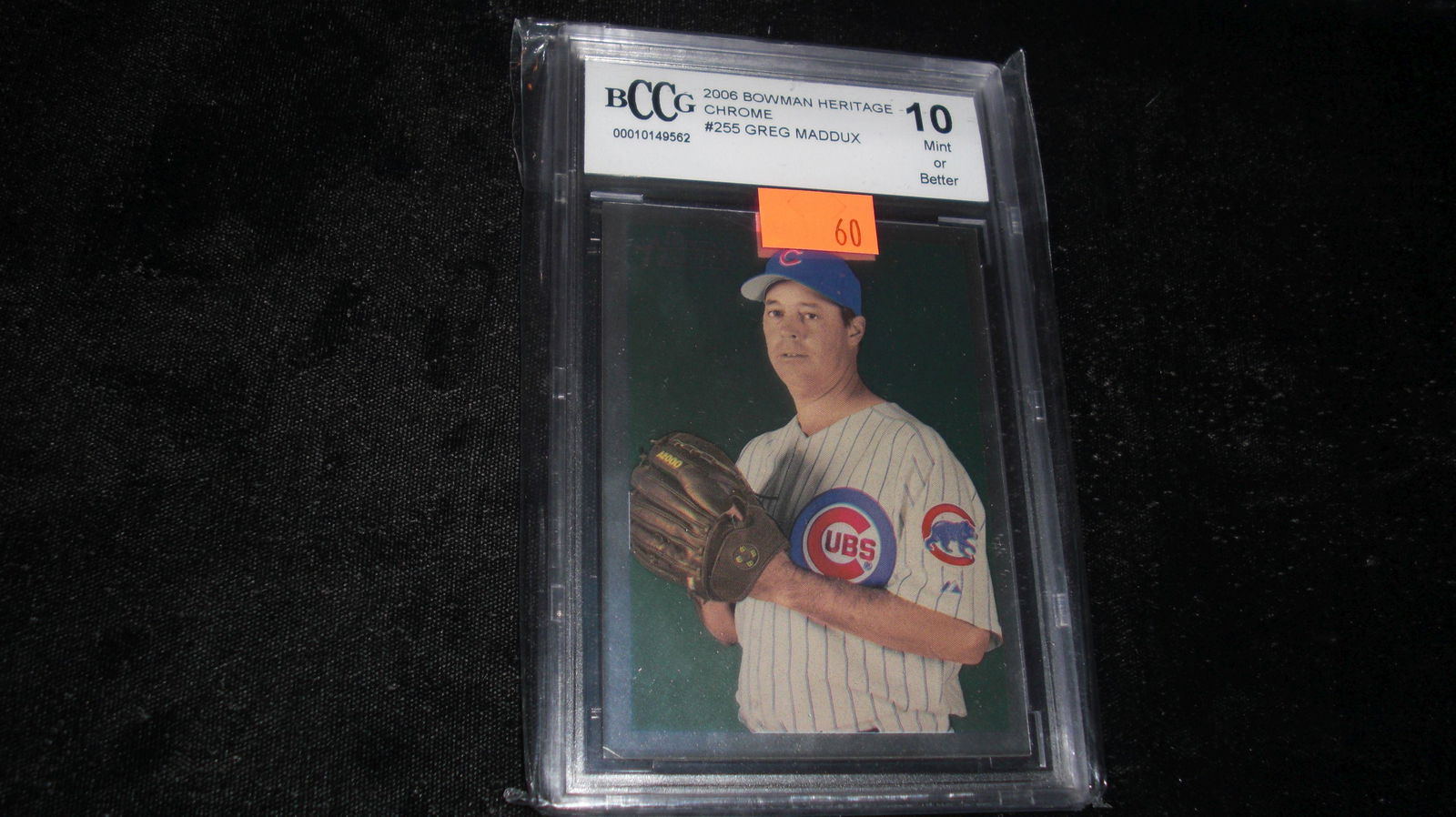 beckett graded greg maddux mint 10 (1 of 1)