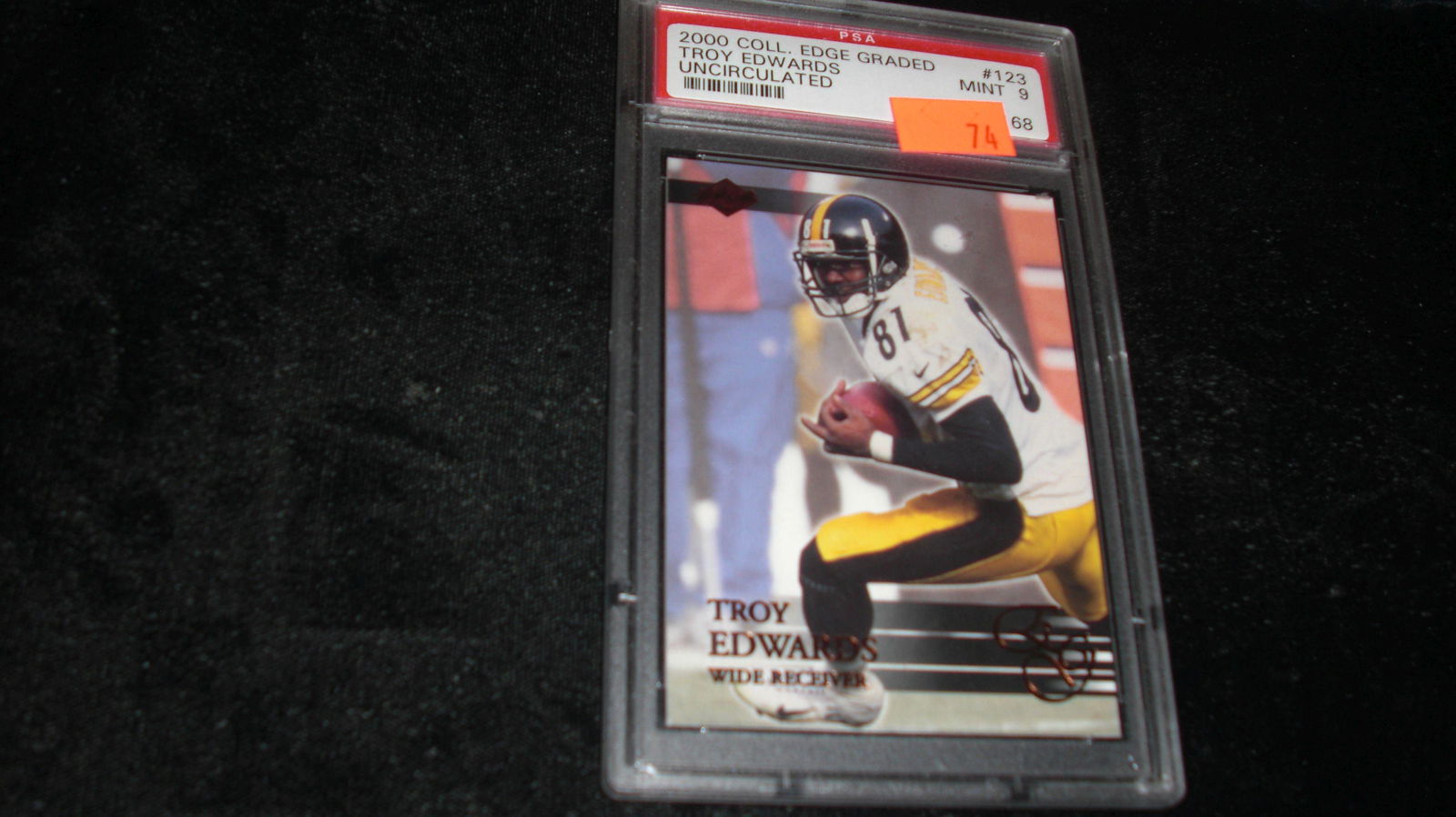 psa graded troy edwards mint 9, 1 of 5000 (1 of 1)