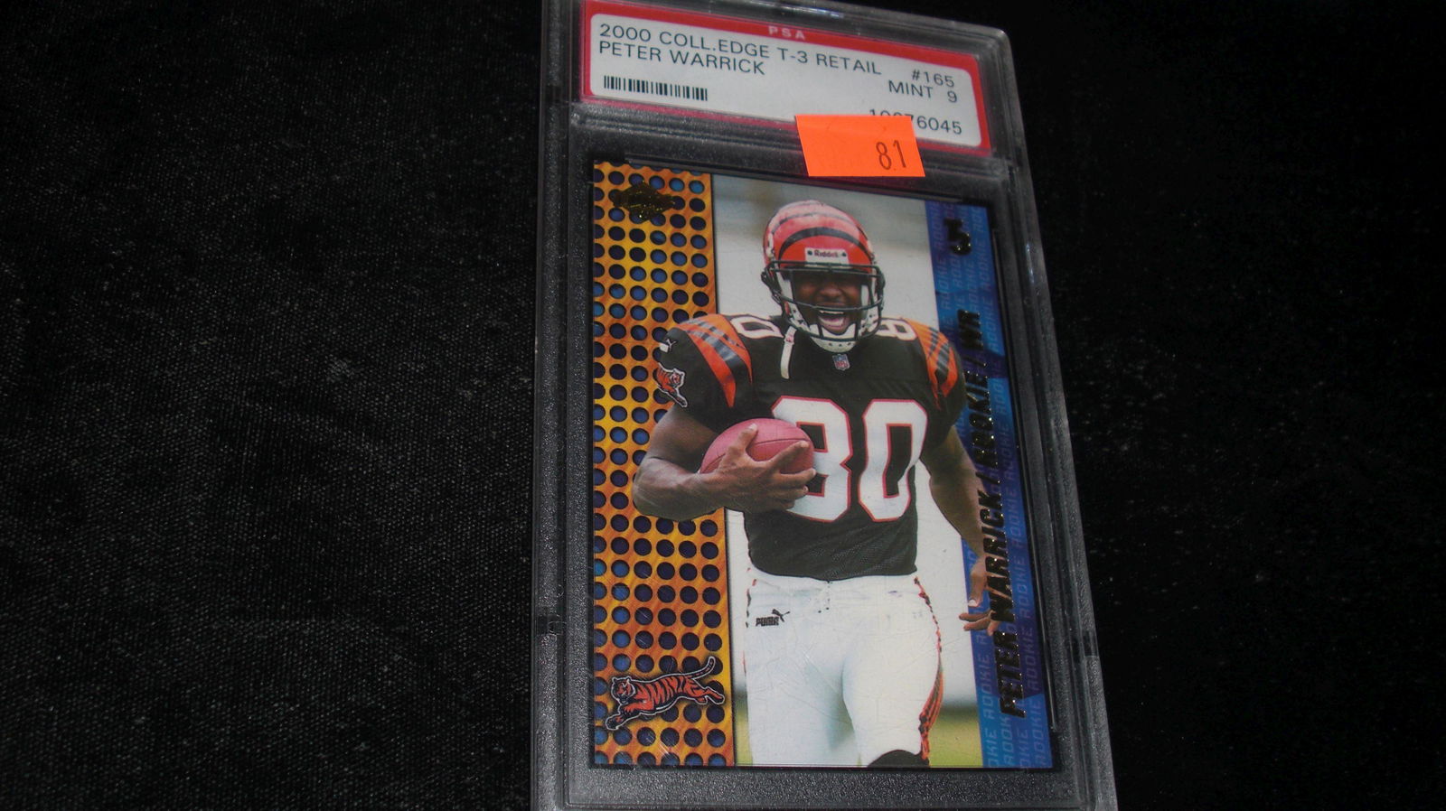 psa graded peter warrick mint 9 (1 of 1)
