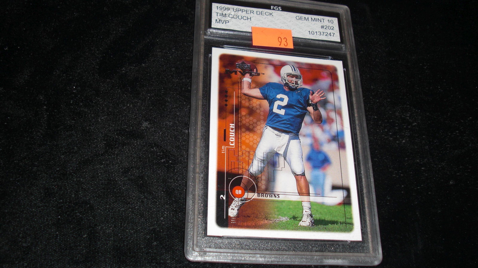 fgs tim couch mint 10: nice graded card lot