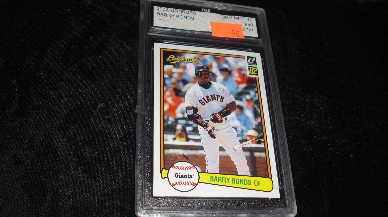fgs graded barry bonds mint 10 (1 of 1)