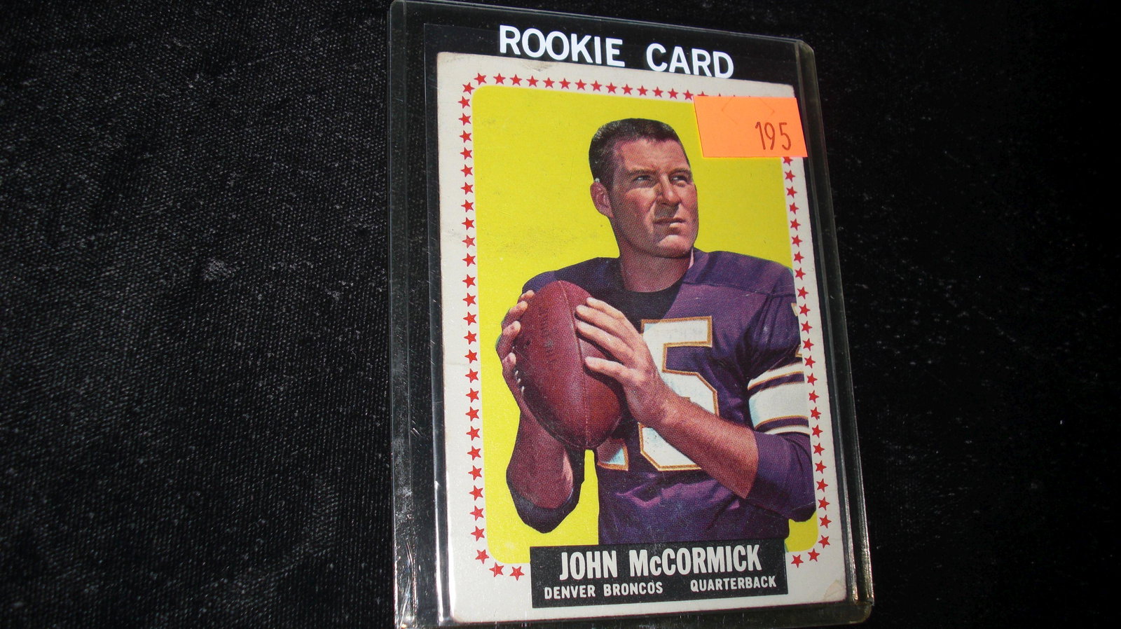 vintage john mccormick denver broncos: in top loader