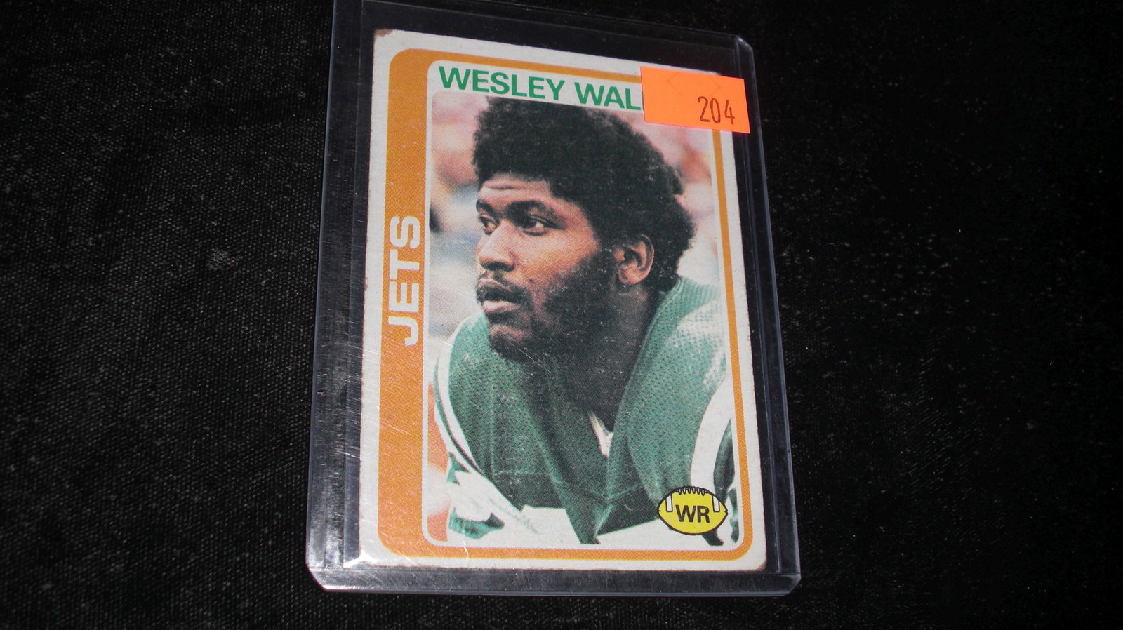 vintage wesley walker jets: in top loader