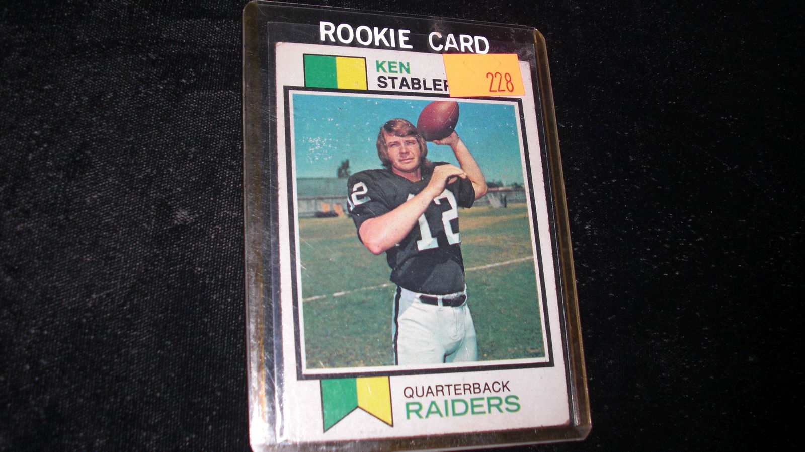 vintage ken stabler raider rookie (1 of 1)