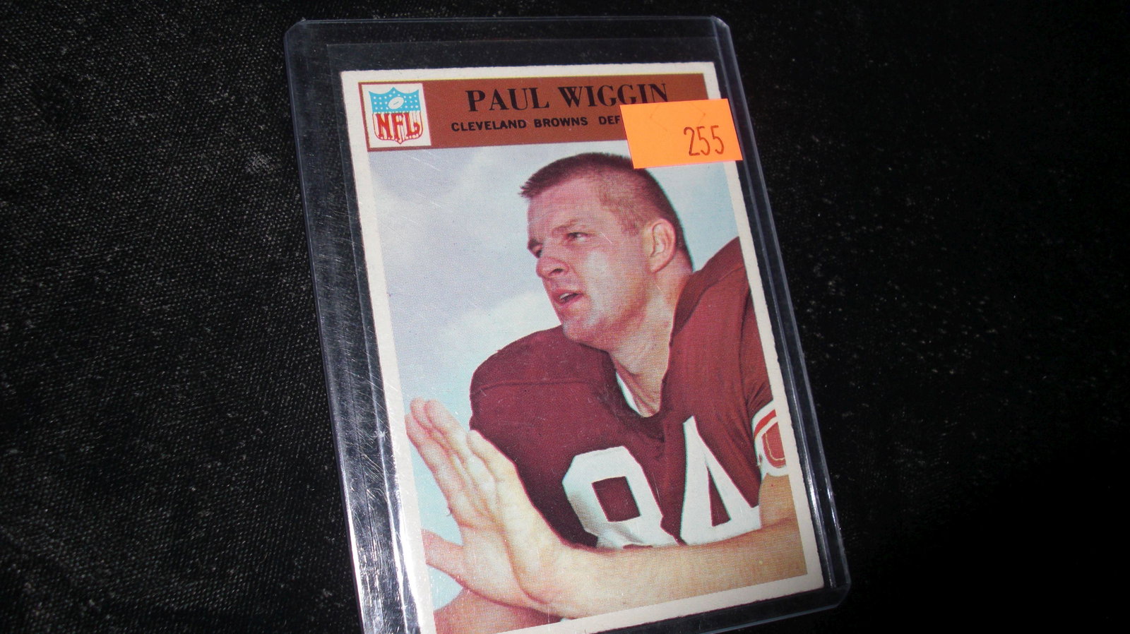 vintage paul wiggin browns: in top loader