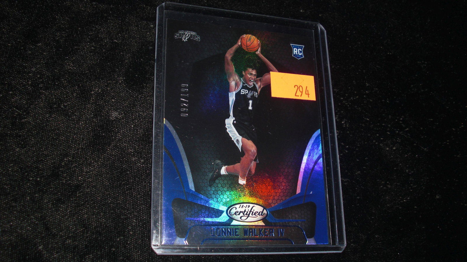 lonnie walker #092/199 rookie: in top loader