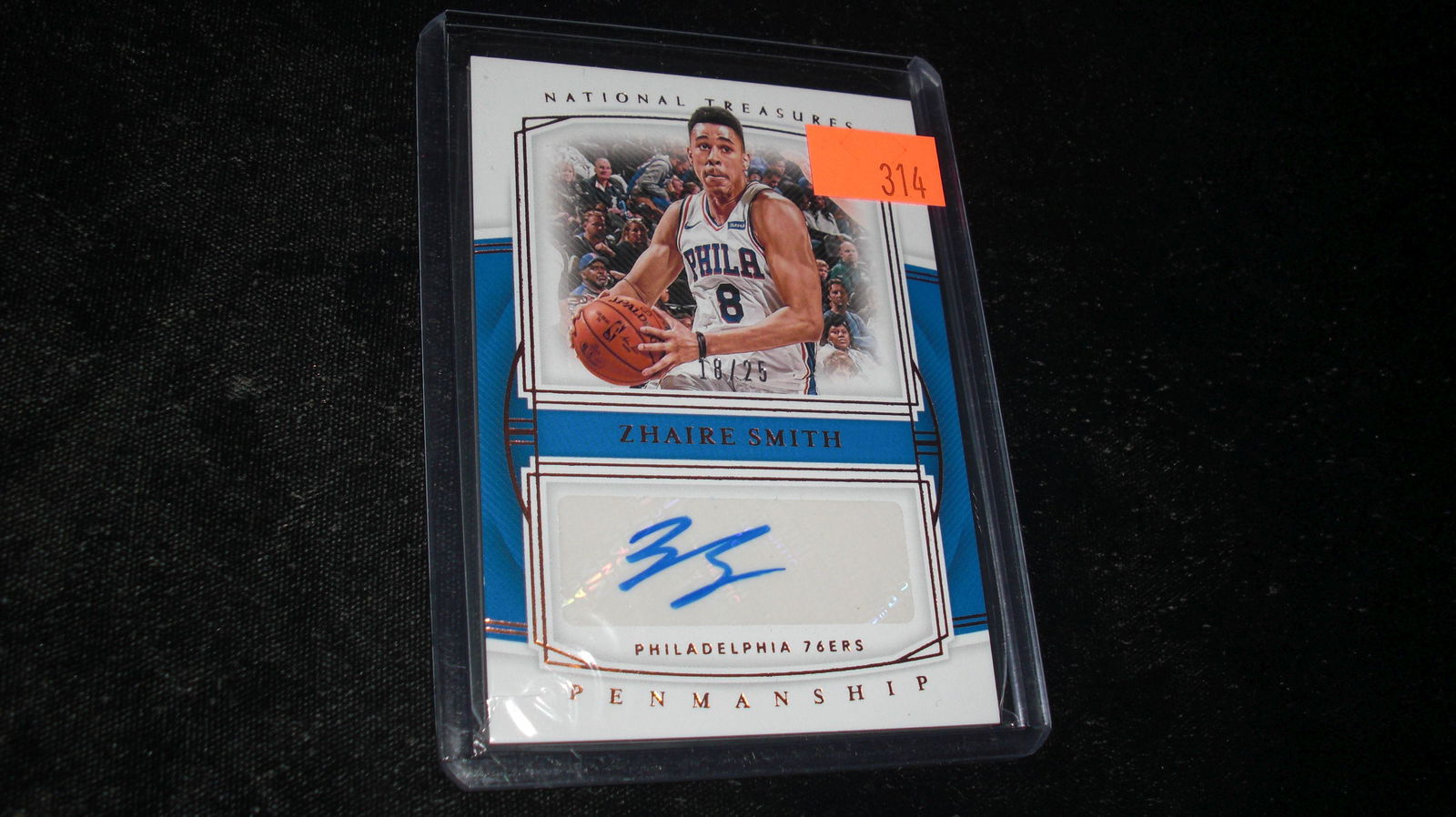 national treasures zhaire smith signature #18/25 (1 of 1)
