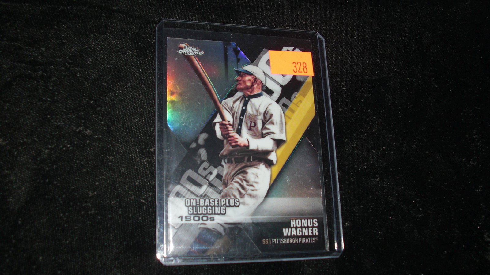 honus wagner topps chrome: in top loader