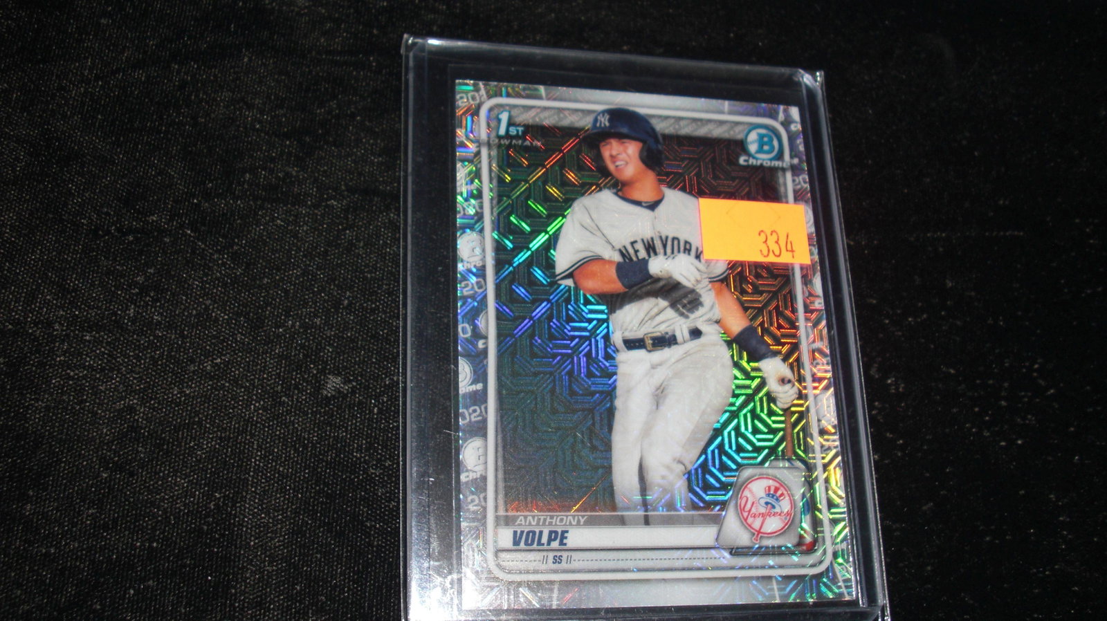 anthony volpe bowman chrome no.bcp-139: in top loader
