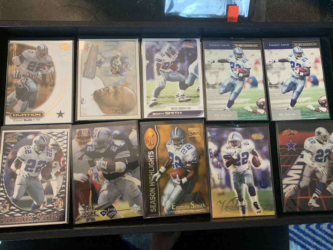 lot of 10 emmitt smith cards (1 of 1)