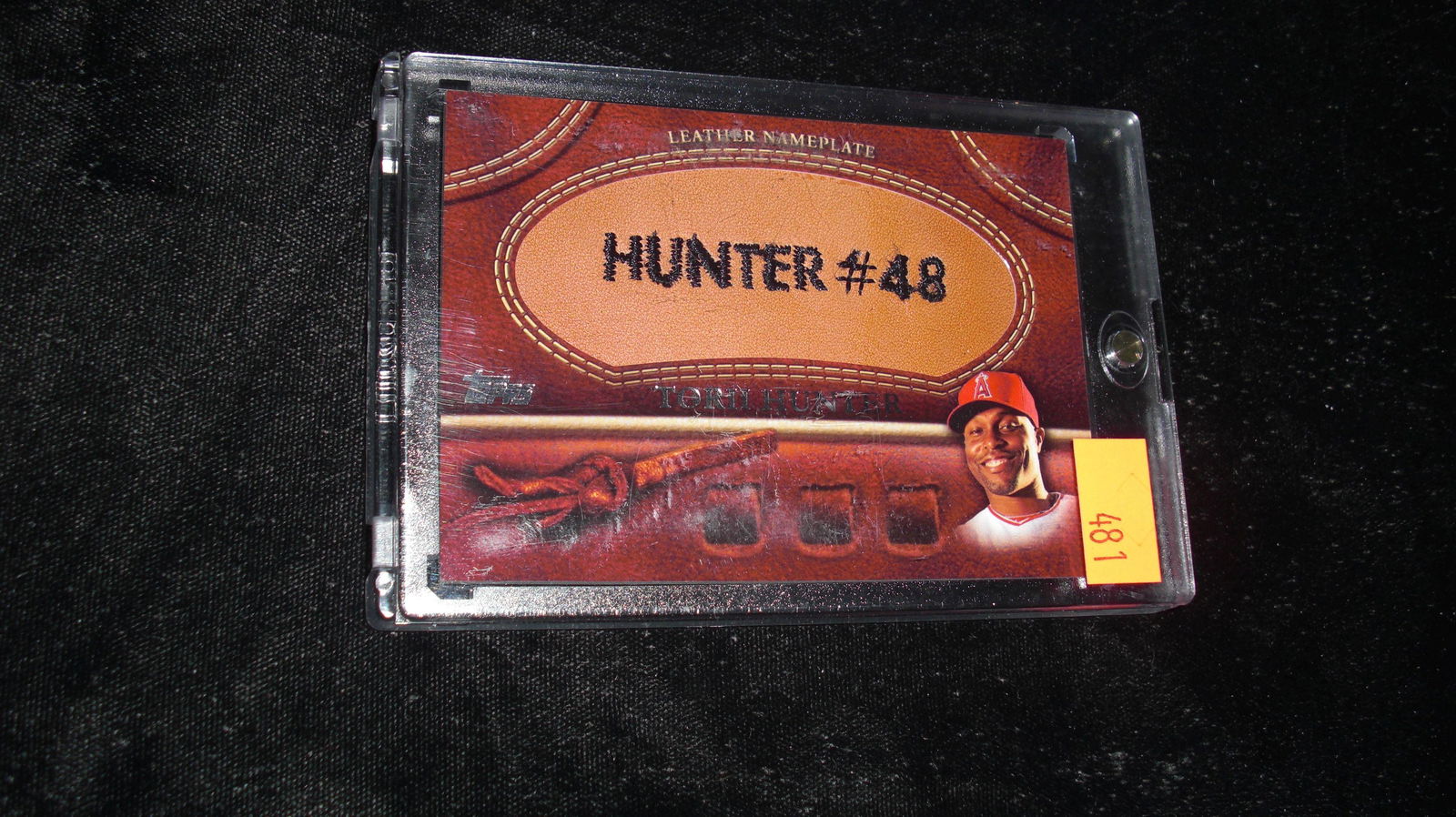 tori hunter patch card leather (1 of 1)