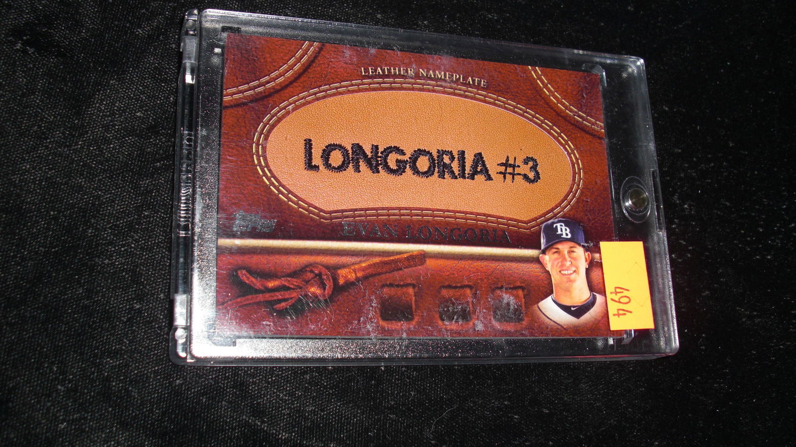 evan longoria patch leather card (1 of 1)