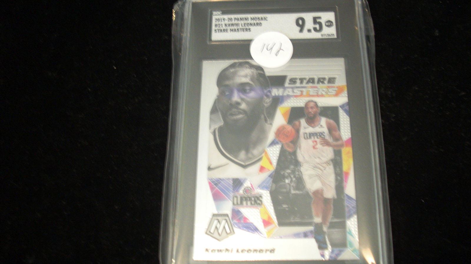 sgc graded kawhi leonard mint 9.5 stare masters (1 of 1)
