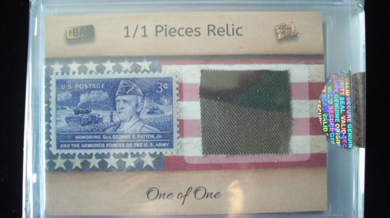 the bar 1/1 george s patton stamp and combat jacket (1 of 1)
