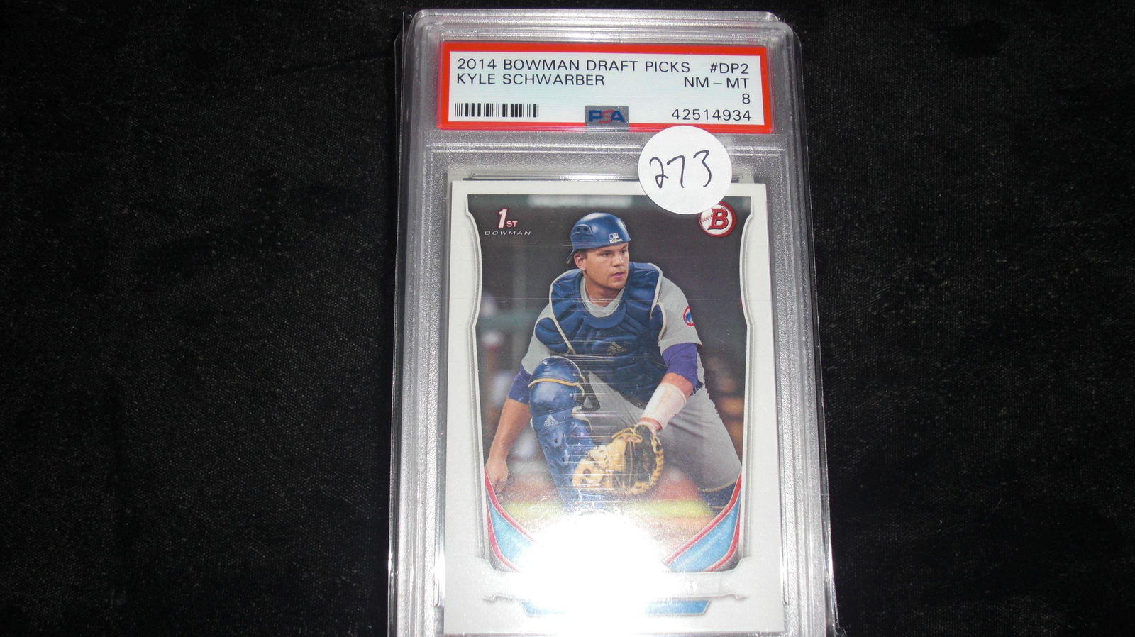 psa graded kyle schwarber mint 8 (1 of 1)