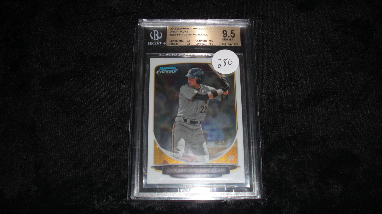 beckett graded austin meadows mint 9.5 (1 of 1)