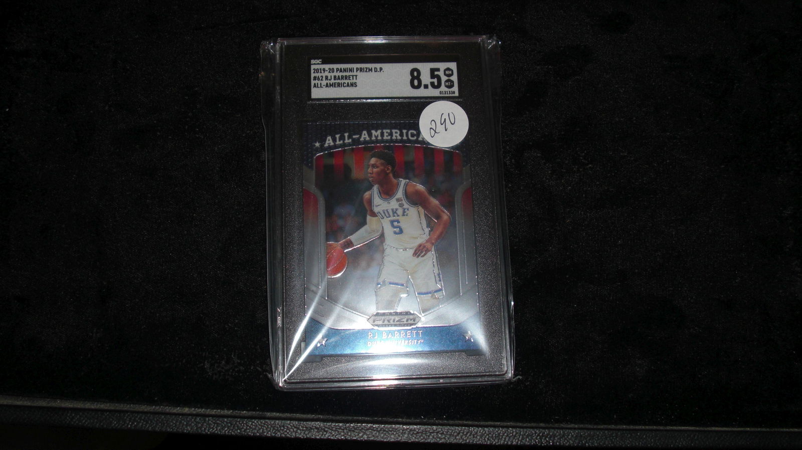 sgc graded rj barrett mint 8.5 all-american (1 of 1)