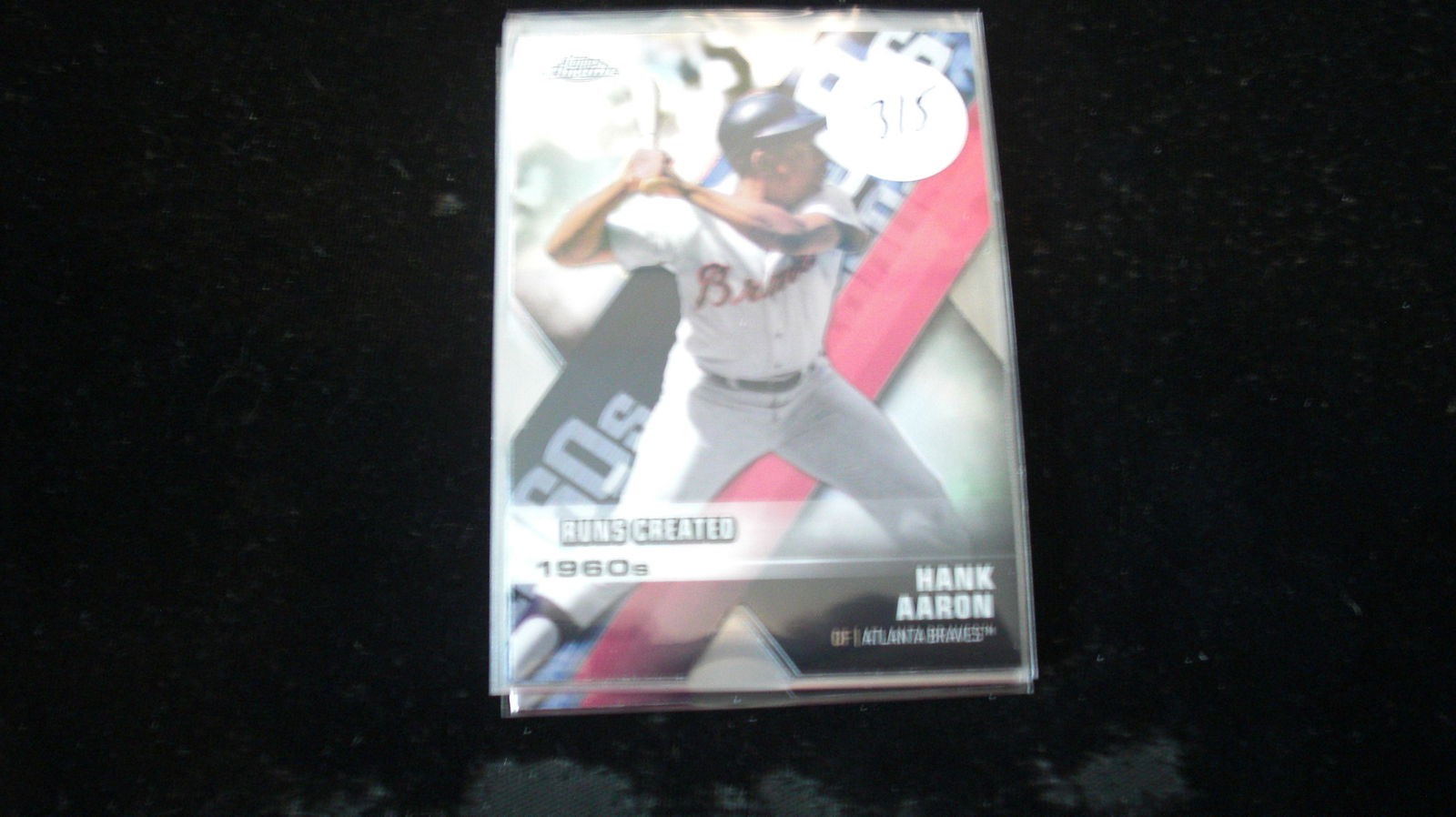 hank aaron die cut topps chrome (1 of 1)
